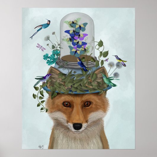 キツネとバタフライベルジャー ポスター (正面)