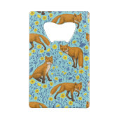 キツネとバターカップのプールブルー クレジットカード栓抜き (裏面)