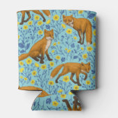 キツネとバターカップのプールブルー 缶クーラー (裏面)