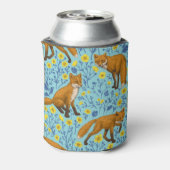 キツネとバターカップのプールブルー 缶クーラー (缶裏面)
