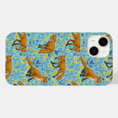 キツネとバターカップのプールブルー Case-Mate iPhoneケース (裏面 (横))