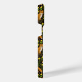 キツネとバターカップの黒 iPhoneケース (右側面)