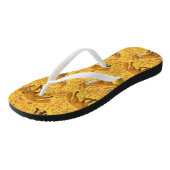 キツネとバターカップをオレンジ色に ビーチサンダル (アングル)