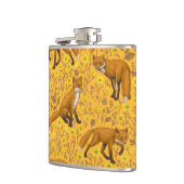 キツネとバターカップをオレンジ色に フラスク (左)