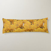 キツネとバターカップをオレンジ色に ボディピロー (裏面)