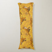 キツネとバターカップをオレンジ色に ボディピロー (正面縦)