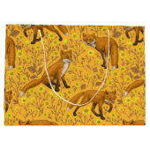 キツネとバターカップをオレンジ色に ラージペーパーバッグ (裏面)