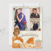 キツネとフクロウの森のクリスマスと写真 シーズンカード (正面)