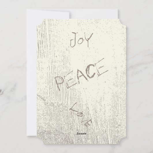 キツネとフクロウの森のクリスマスと写真 シーズンカード (裏面)