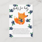 キツネとブルーベリー – ベビー用の本 エンクロージャーカード (正面)