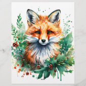 キツネとホリーと赤い果実 レターヘッド (裏面)