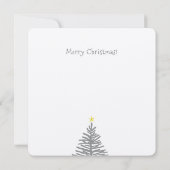 キツネとロビンのクリスマスカード カード (裏面)