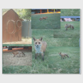 キツネと国畜舎赤狐 ラッピングペーパー (フラット)