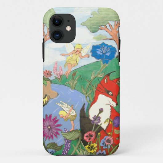 キツネと妖精のIPhoneケース。 Case-Mate iPhoneケース (裏面)