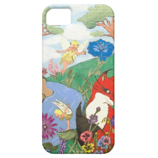 キツネと妖精のIPhoneケース。 Case-Mate iPhoneケース (裏面)