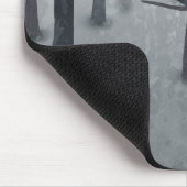 キツネと森のオンブレ絵画ー風景 マウスパッド (コーナー)