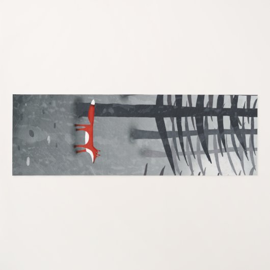 キツネと森 ヨガマット (正面(横))