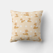 キツネと水玉模様デライト クッション (裏面)