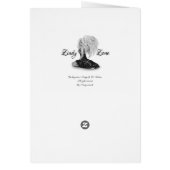 キツネと蝶を持つ庭の女の子 (裏面)