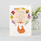 キツネと離れのベビーシャワー 招待状 (スタンド正面)