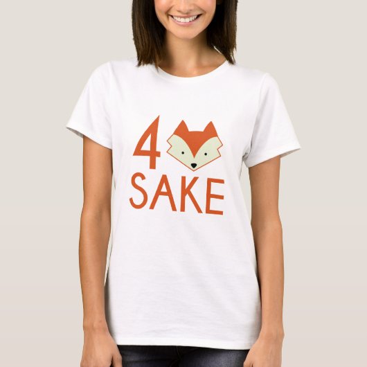 キツネのために酒を Tシャツ (正面)