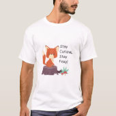 キツネのイラストがかっこいいメンズTシャツ Tシャツ (正面)