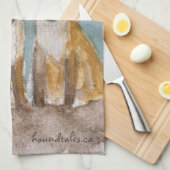 キツネのカブをタオルに キッチンタオル (四つ折り)