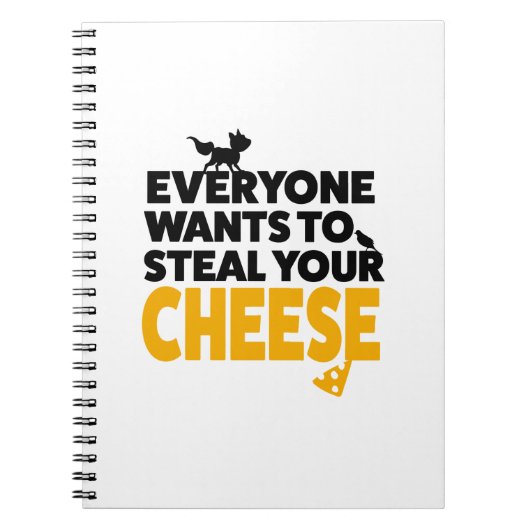 キツネのカラスは、皆があなたのチーズを盗みたい ノートブック (正面)
