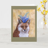 キツネのカードをビートライス カード (黄色い花)