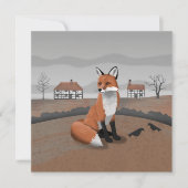 キツネのカード (正面)