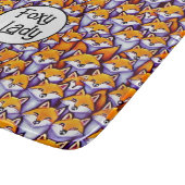 キツネのキツネのレディおもしろいドードル漫画のコラージュおもしろい カッティングボード (角)