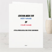 キツネのグリーティングカード - 裏側をチェック サンキューカード (裏面)