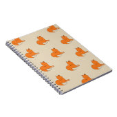 キツネのスケッチの写真のノート ノートブック (右側)