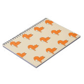 キツネのスケッチの写真のノート ノートブック (左側)