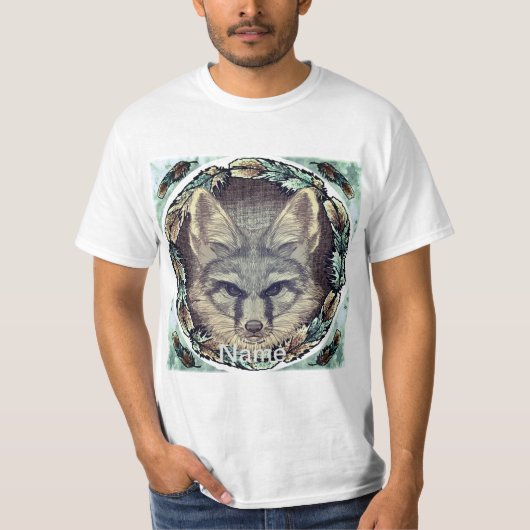 キツネのスケッチTシャツ Tシャツ (正面)