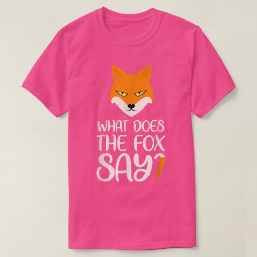 キツネのデザイン Tシャツ (デザイン正面)