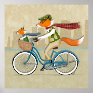 キツネのバイクの乗車 ポスター