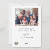 キツネのバレンタインデーの写真 シーズンカード (裏面)