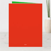 キツネのバレンタインデーカード カード (裏面)