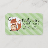 キツネのパン屋のチョコチップクッキーの名刺 名刺 (正面)