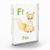 キツネのパーソナライズABC:レターF – 名前の追加 フォトブロック (左)