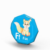 キツネのパーソナライズABC:レターF – 名前の追加 フォトブロック (右)