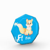 キツネのパーソナライズABC:レターF – 名前の追加 フォトブロック (左)