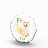 キツネのパーソナライズABC:レターF – 名前の追加 フォトブロック (右)
