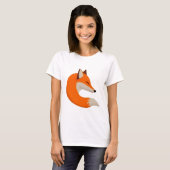 キツネのヘッドアート Tシャツ (正面フル)