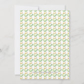 キツネのベビーシャワーの招待状のキツネのお母さんのベビーの森林 招待状 (裏面)