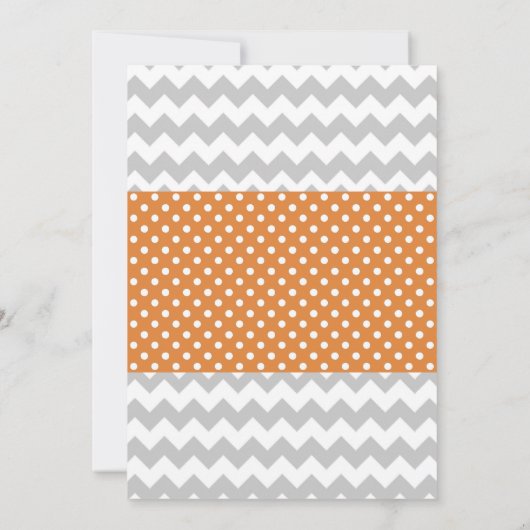 キツネのベビーシャワーの招待状 招待状 (裏面)