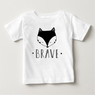 キツネのボディスーツに勇敢に立ち向かって下さい ベビーTシャツ
