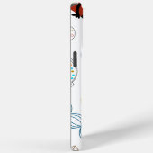 キツネのモダンWoodlandパターンのパーソナライズ Case-Mate iPhoneケース (裏面 / 右)