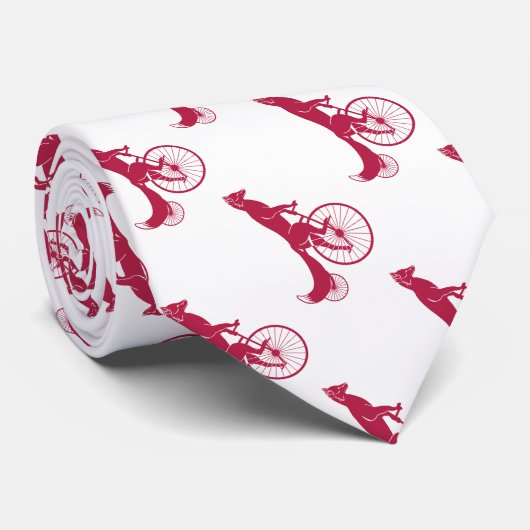 キツネのライダーのヴィンテージのバイク ネクタイ (ロール)